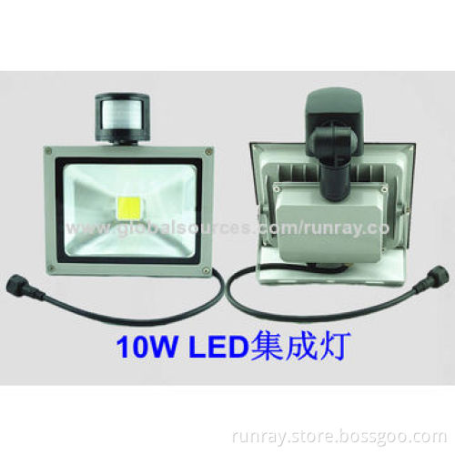 30W PIR LED Floodlight, 85-265V AC, CE Mark, IP65, Black Finish, 6-8m Sensor Range, ISO9001 FactoryNew